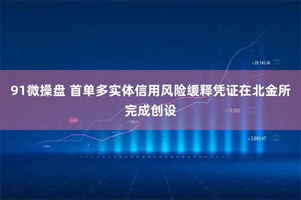91微操盘 首单多实体信用风险缓释凭证在北金所完成创设